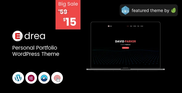 Edrea – Personal Portfolio WordPress Theme